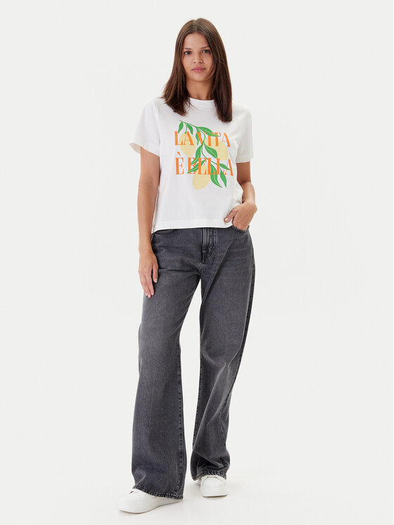 Vero Moda Vero Moda Футболка Sonna 10327143 Білий Regular Fit