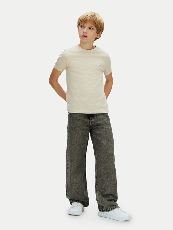 Calvin Klein Jeans Calvin Klein Jeans Camiseta LVCKSJA08B Beis Regular Fit