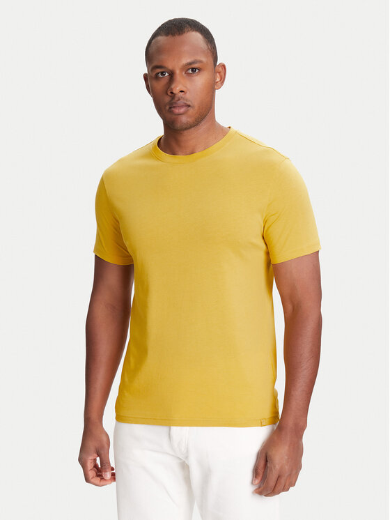 United Colors Of Benetton United Colors Of Benetton T-shirt 3U53J1F15 Giallo Regular Fit
