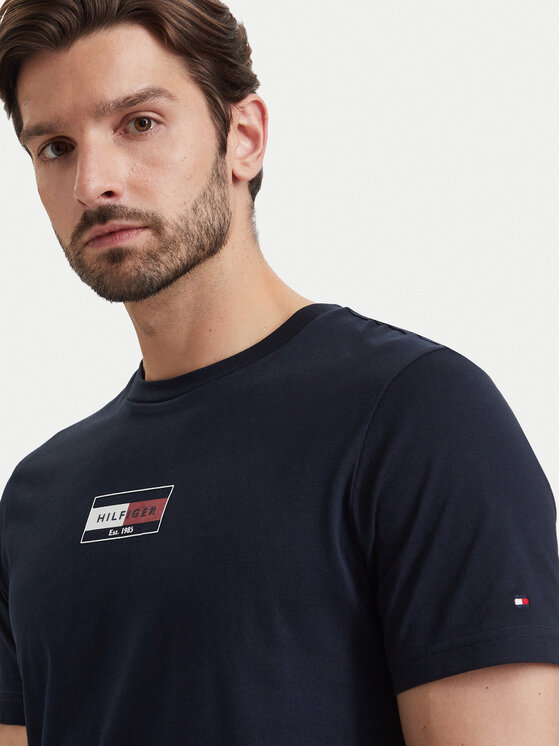 Tommy Hilfiger Tommy Hilfiger Camiseta Brand Love MW0MW44882 Azul marino Regular Fit