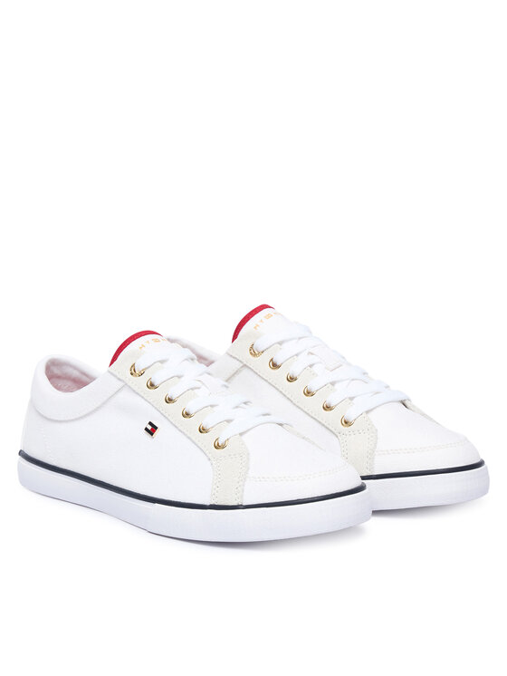 Tommy Hilfiger Πάνινα παπούτσια Tommy Hilfiger Th Low FW0FW09390 Λευκό