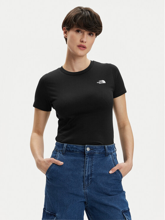 The North Face The North Face T-shirt Simple Dome NF0A87NH Crna Regular Fit