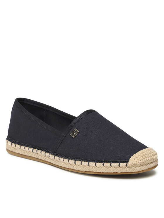 Tommy Hilfiger Espadryle Tommy Hilfiger Essential Espadrille FW0FW07458 Granatowy