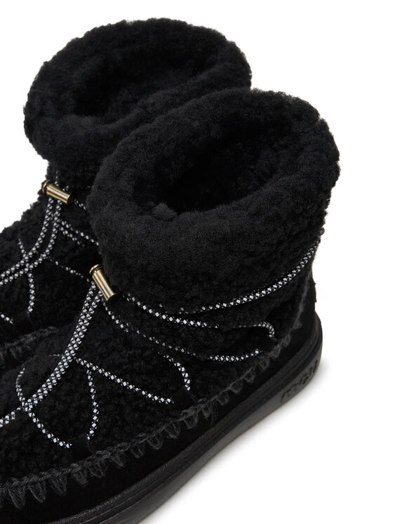 Mou Snehule Mou Eskimo Sneaker Bold Scoub Lace FW411012A Čierna