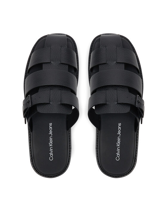 Calvin Klein Jeans Şlapi Calvin Klein Jeans Sq Molded Sandal Fisherman YM0YM01220 Negru