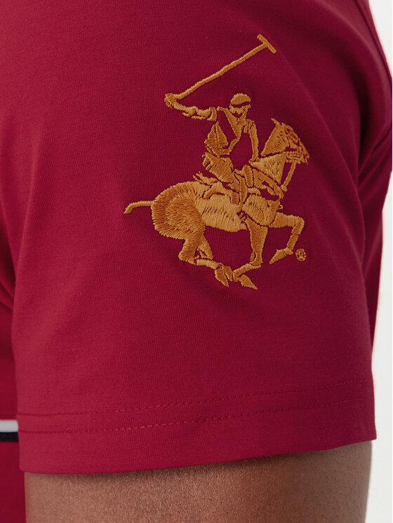 Beverly Hills Polo Club Beverly Hills Polo Club Camiseta P-SS26M-TS1519 Rojo Regular Fit