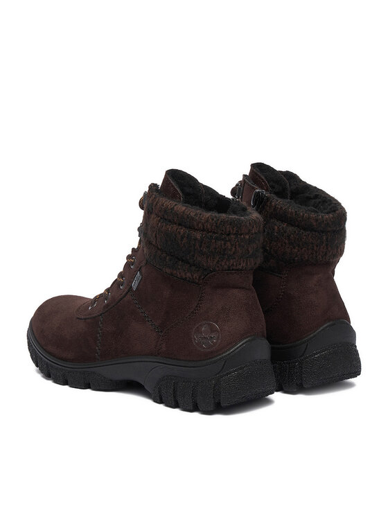 Rieker Botines planos Rieker CEO-Z7220-25 Marrón oscuro