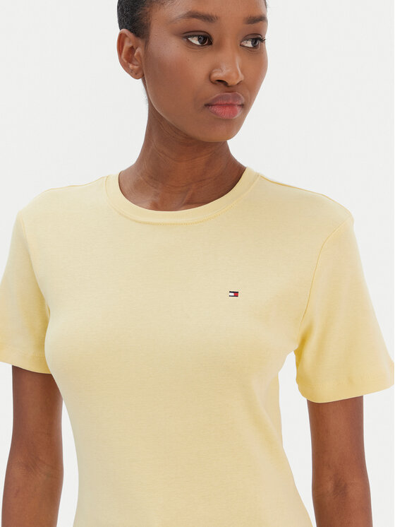 Tommy Hilfiger Tommy Hilfiger Camiseta New Cody WW0WW40587 Amarillo Slim Fit