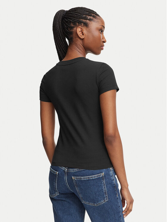 HUGO HUGO Póló 90's Tee_B_2 50575967 Fekete Slim Fit
