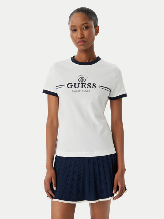 Guess Guess Camiseta V6GI08 K2975 Blanco Regular Fit