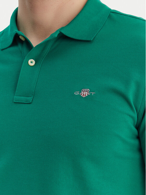 Gant Gant Polo Shield 2220 Verde Slim Fit