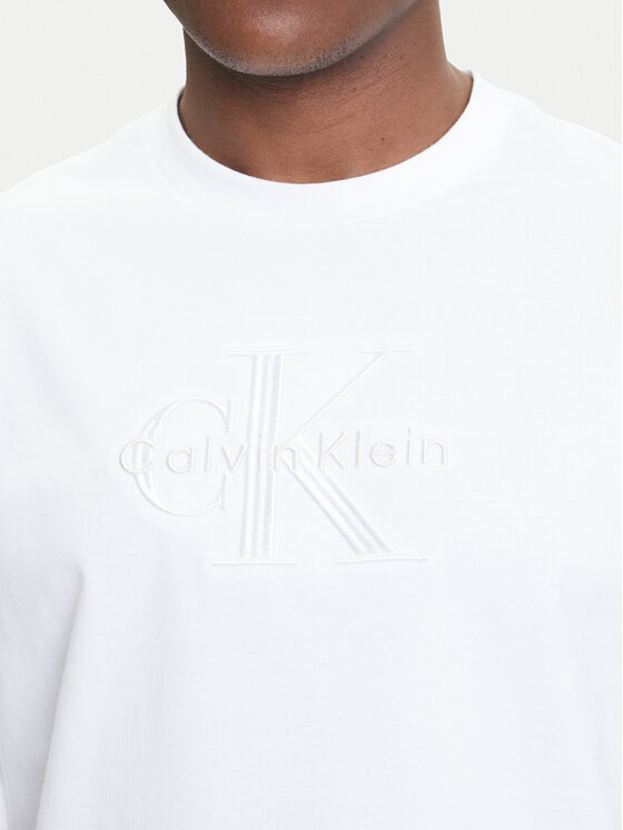 Calvin Klein Jeans Calvin Klein Jeans Camiseta Hero Monologo LV04RB295G Blanco Relaxed Fit