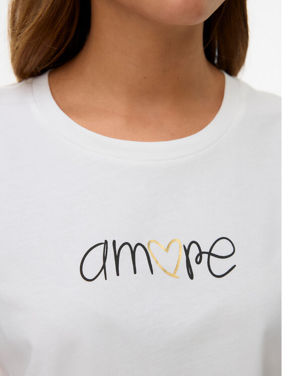 Vero Moda Vero Moda Camiseta Ikami 10340181 Blanco Regular Fit