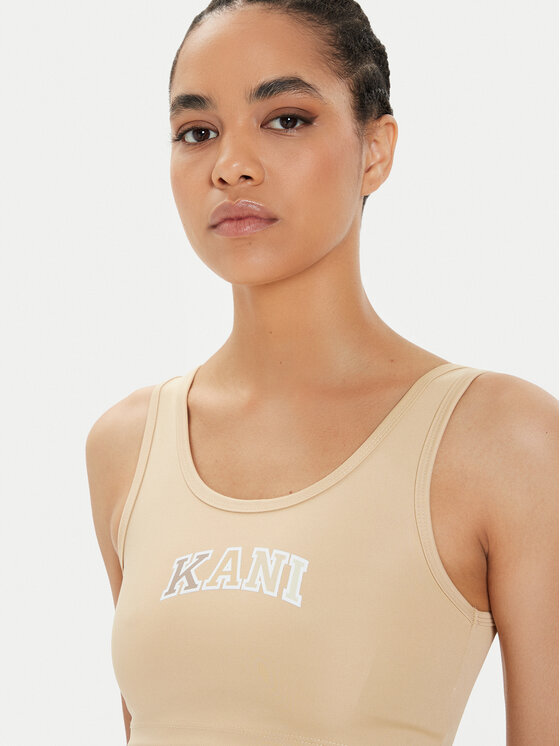 Karl Kani Karl Kani Top nedrček Small Serif 6131306 Bež Slim Fit