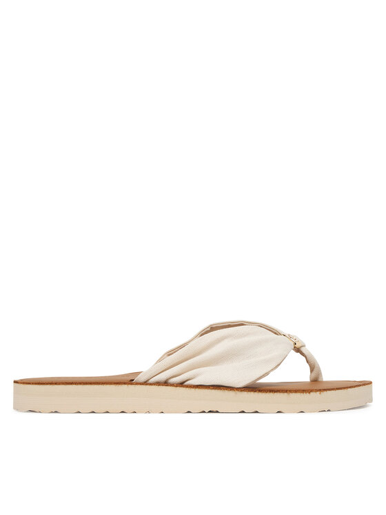 Tommy Hilfiger Chancletas Tommy Hilfiger Th Ltr Footbed Summer Sandal FW0FW09194 Écru