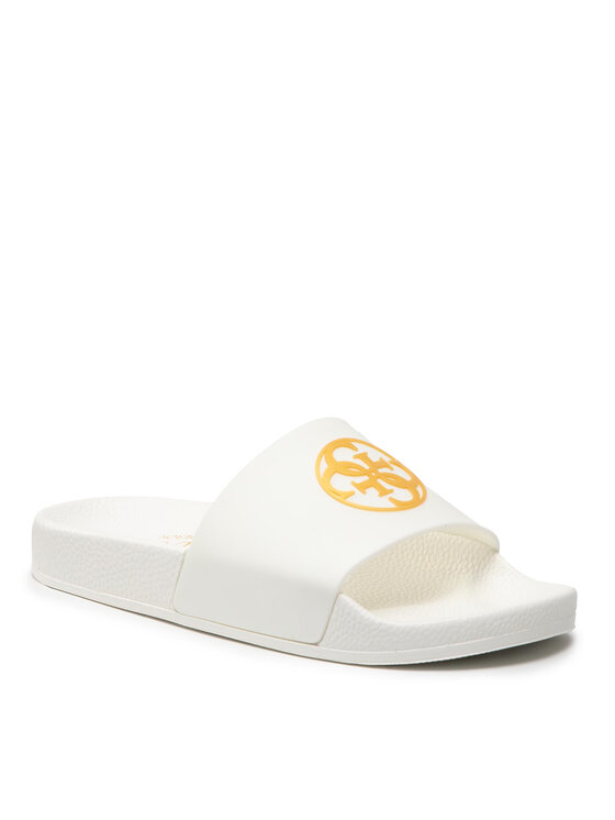 Guess Natikače Guess 4G Logo Beach Slippers E2GZ01 BB00F Bijela