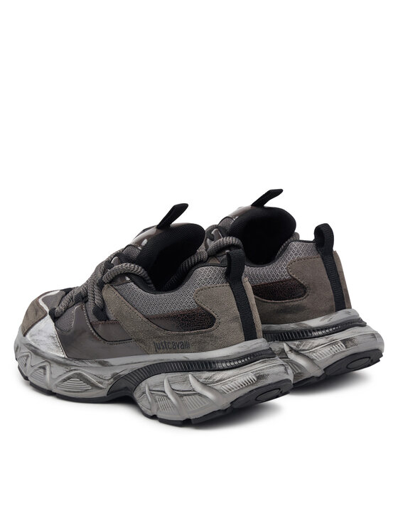 Just Cavalli Sneakersy Just Cavalli 81RA3SC1 ZSF03 Szary