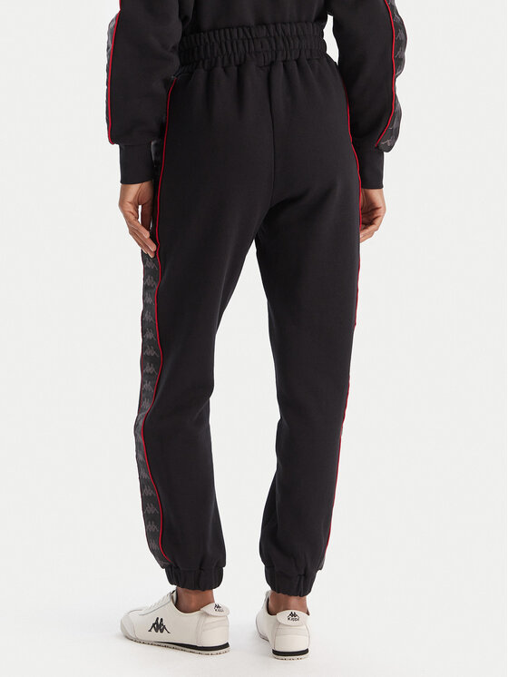Kappa Kappa Spodnji del trenirke Banda Adina 311M8HW Črna Regular Fit
