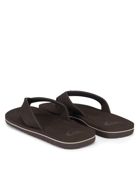 Quiksilver Japonki Quiksilver MOLOKAI LAYBACK TEXTURED AQYL101266 CVJ1 Brązowy