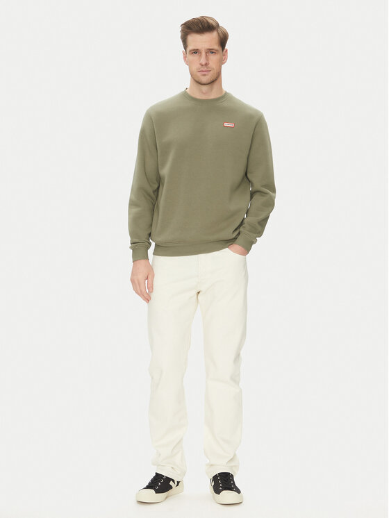Hunter Hunter Світшот May HARM0058251 Хакі Relaxed Fit