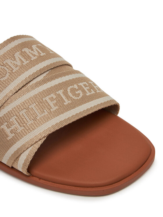 Tommy Hilfiger Чехли Tommy Hilfiger Webbing Mule FW0FW08421 Бежов
