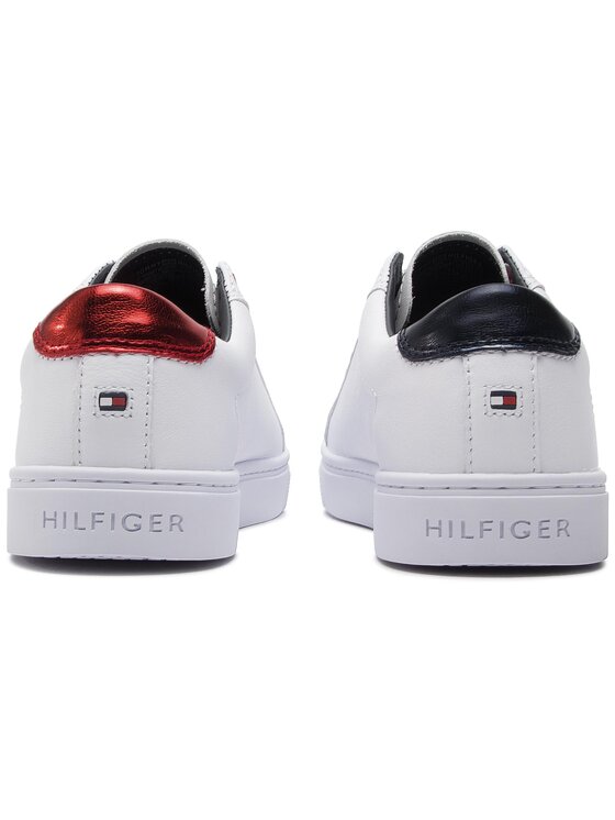 Tommy Hilfiger Sneakers Tommy Hilfiger Tommy Elastic Essential Sneaker FW0FW03707 Alb