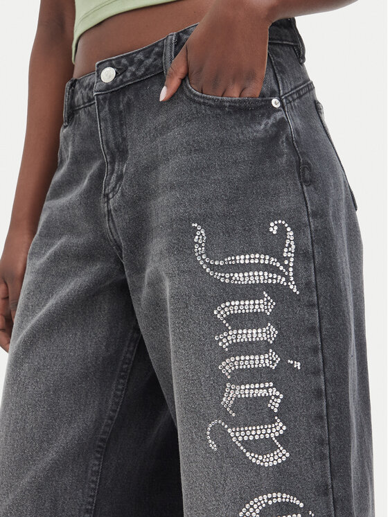 Juicy Couture Juicy Couture Τζιν JCDJE225952 Γκρι Wide Leg