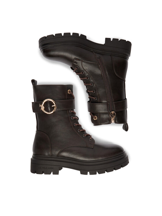 U.S. Polo Assn. Ορειβατικά παπούτσια U.S. Polo Assn. EO-SVETA002W/GY1 Καφέ