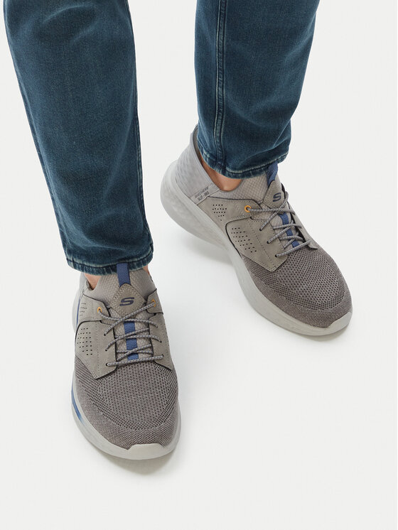 Skechers Sneakersy Skechers Slip-Ins Rf: Slade - Caster 210889/GRY Sivá