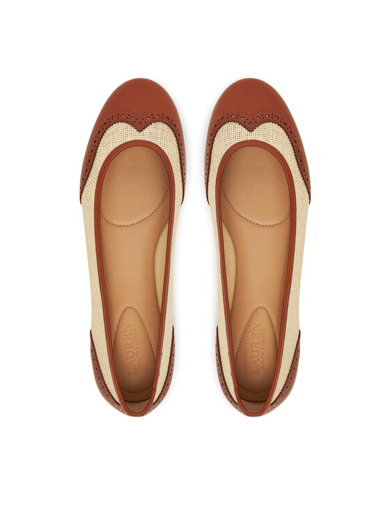 LAUREN RALPH LAUREN Балеринки LAUREN RALPH LAUREN Jayna 802961799001 Бежов