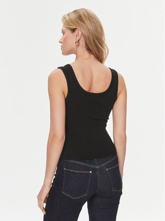 Guess Guess Топ W3YP68 KA0H1 Чорний Regular Fit