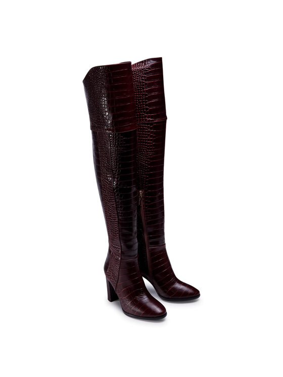 Pollini Чоботи Pollini SA26128C1BTJ0212 Бордовий