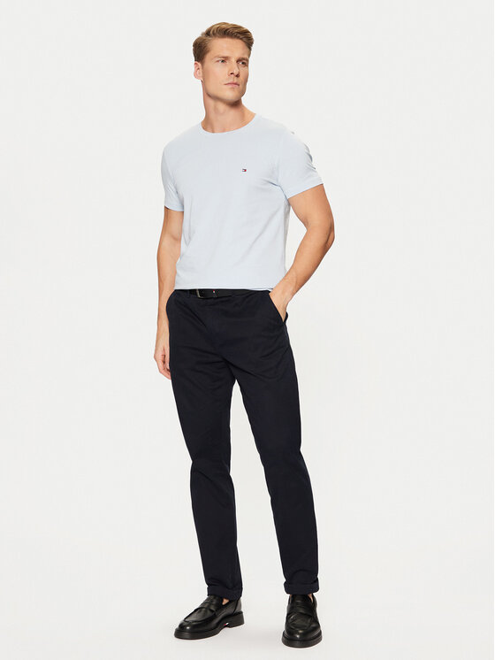 Tommy Hilfiger Tommy Hilfiger T-shirt MW0MW10800 Svijetloplava Slim Fit