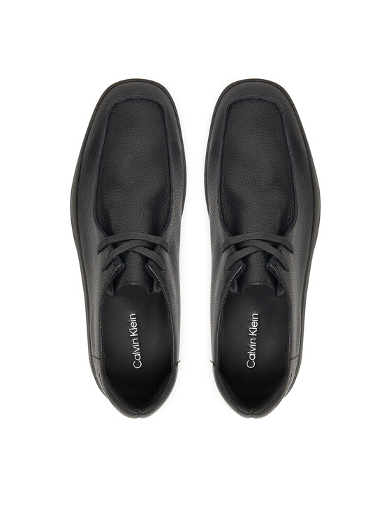 Calvin Klein Polobotky Calvin Klein Hybrid Cup Wallabee Lth HM0HM02062 Černá