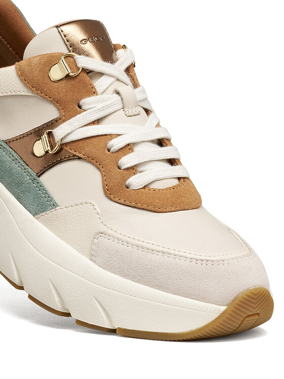 Geox Tenisice Geox D Diamanta D36UFE 022BC CT65V Smeđa