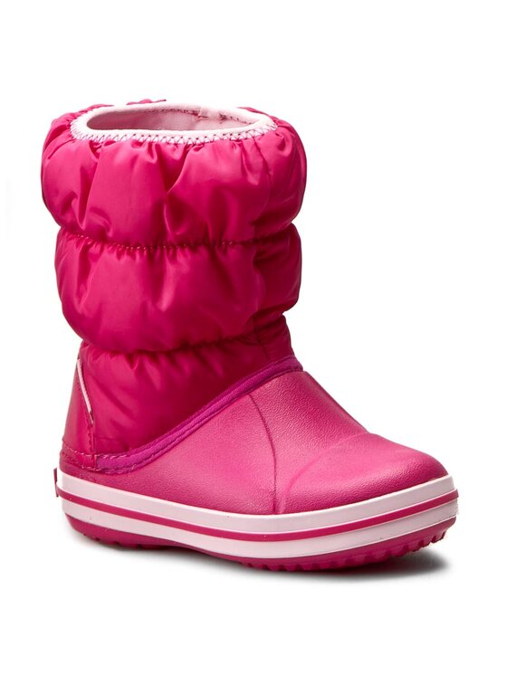 Crocs Sniega zābaki Crocs Winter Puff Boot Kids 14613 Rozā