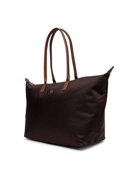 Tommy Hilfiger Ročna torba Tommy Hilfiger Popette Maxi Tote AW0AW17996 Rjava