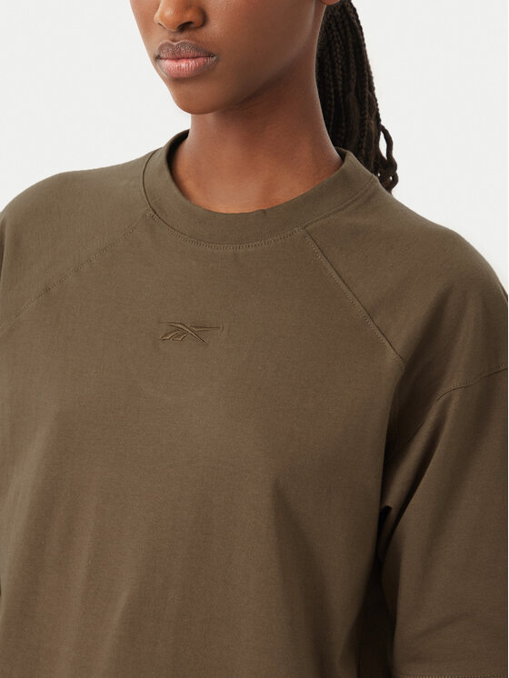 Reebok Reebok T-shirt Reebok X Ewa Chodakowska Mila RK25977CCW Kaki Regular Fit