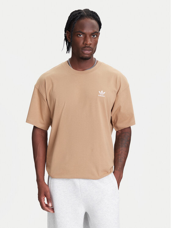adidas adidas Majica Trefoil Essentials JV5944 Bež Oversize