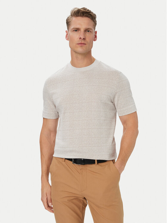 BOSS BOSS Camiseta H-Thompson 181 50565299 Beis Regular Fit