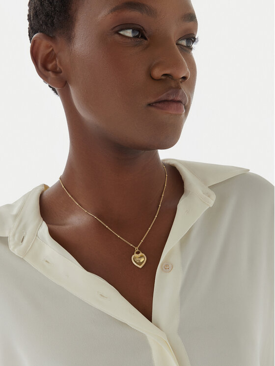 Guess Náhrdelník Guess JUBN01 420JW Zlatá