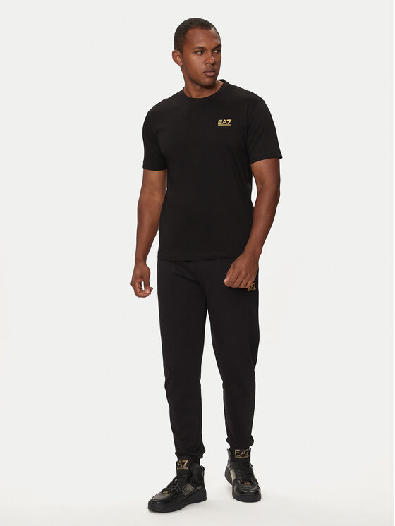EA7 Emporio Armani EA7 Emporio Armani Футболка 8NPT25 PJVPZ 0208 Чорний Regular Fit