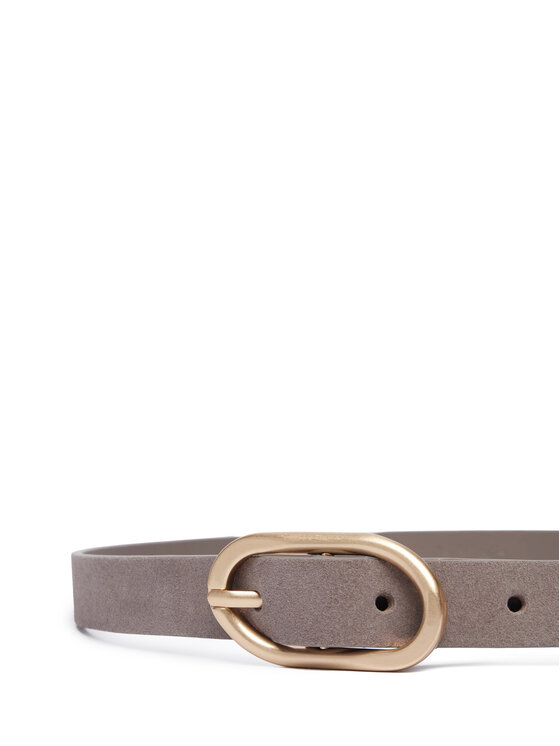 Calvin Klein Pasek Calvin Klein Buckle Suede Belt 20Mm LV04F7110G Szary