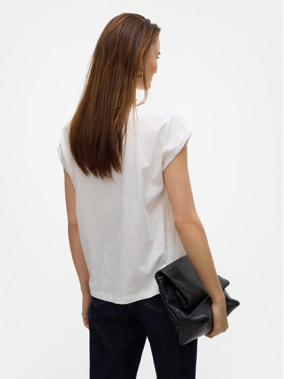 Vero Moda Vero Moda Футболка Cysma 10328272 Білий Regular Fit