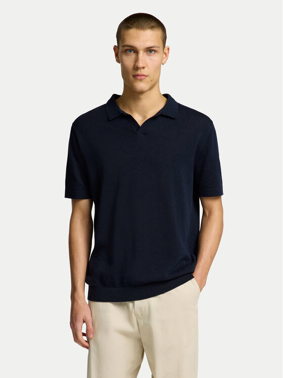 Selected Homme Selected Homme Polo majica Mattis 16096197 Mornarsko modra Regular Fit