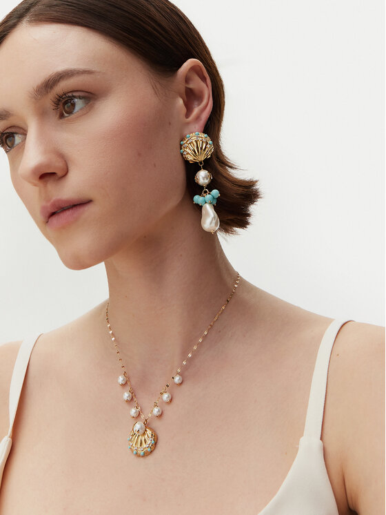 Guess Naušnice Guess JUBE0 5133JW Zlatá