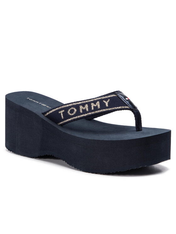 Tommy Hilfiger Σαγιονάρες Tommy Hilfiger Tommy Retro High Beach Sandal FW0FW03871 Σκούρο μπλε