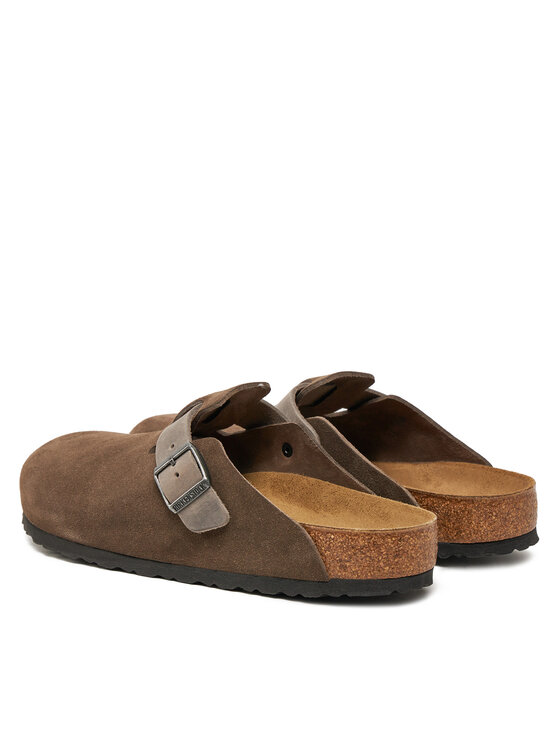 Birkenstock Шльопанці Birkenstock Boston zamsz 1029210 Коричневий