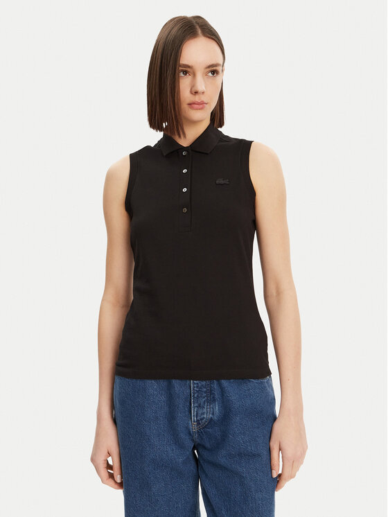 Lacoste Lacoste Поло PF5445 Чорний Slim Fit