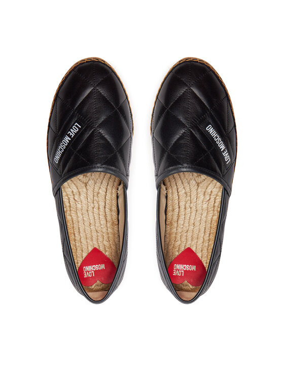 LOVE MOSCHINO Espadrilky LOVE MOSCHINO JA10582G0IIE0000 Čierna